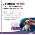 Zymox Grooming Supply Enzymatic Ear Wipes 100ct