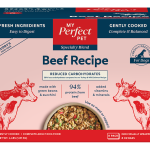 My Perfect Pet Frozen Dog Reduced Carbohydrate Beef Recipe Buddy's 4#