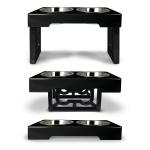 OurPets Bowl Barking Bistro Adjustable Elevated Feeder
