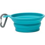 Messy Mutts Dog Bowl Collapsible Travel Bowl 3cup Blue