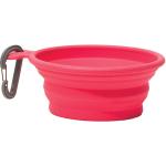 Messy Mutts Dog Bowl Collapsible Travel Bowl 1.5cup Red