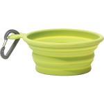 Messy Mutts Dog Bowl Collapsible Travel Bowl 1.5cup Green