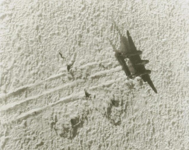 P-38 Lightning after crash-landing on the Greenland Ice (via War History Online)