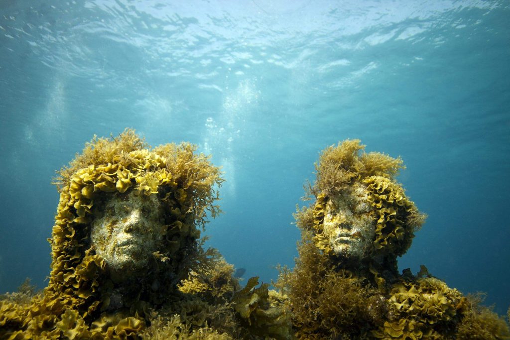 The Silent Evolution. Depth 8m, MUSA Collection, Cancun/Isla Mujeres, Mexico. Photo: Jason Decaires Taylor