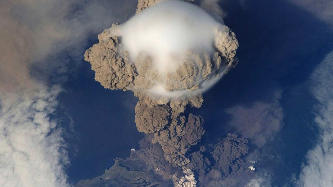 explosive eruption