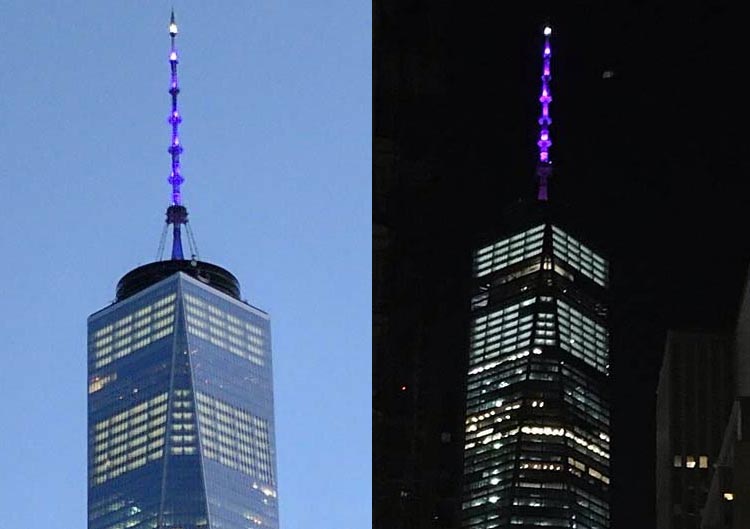 Durst lights up One World Trade Center for IWD