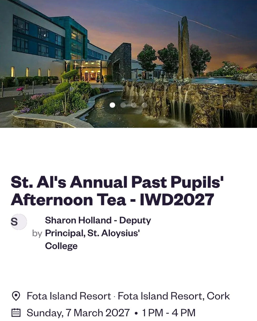 Saint Al's Past Pupils’ Afternoon Tea on International Women’s Day 2027
