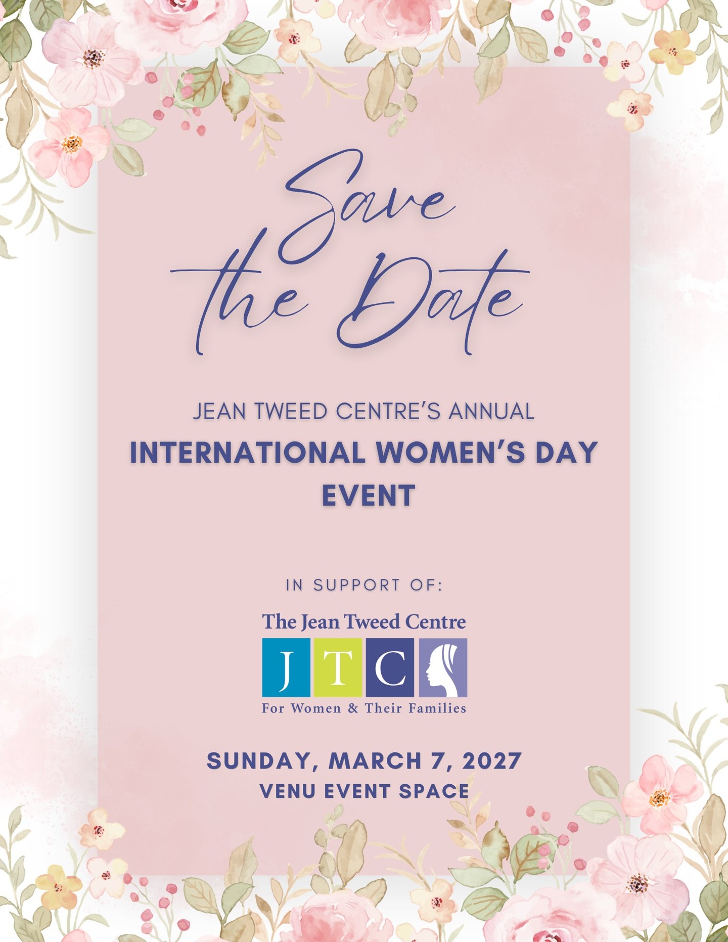 Jean Tweed Centre IWD 2027 Event