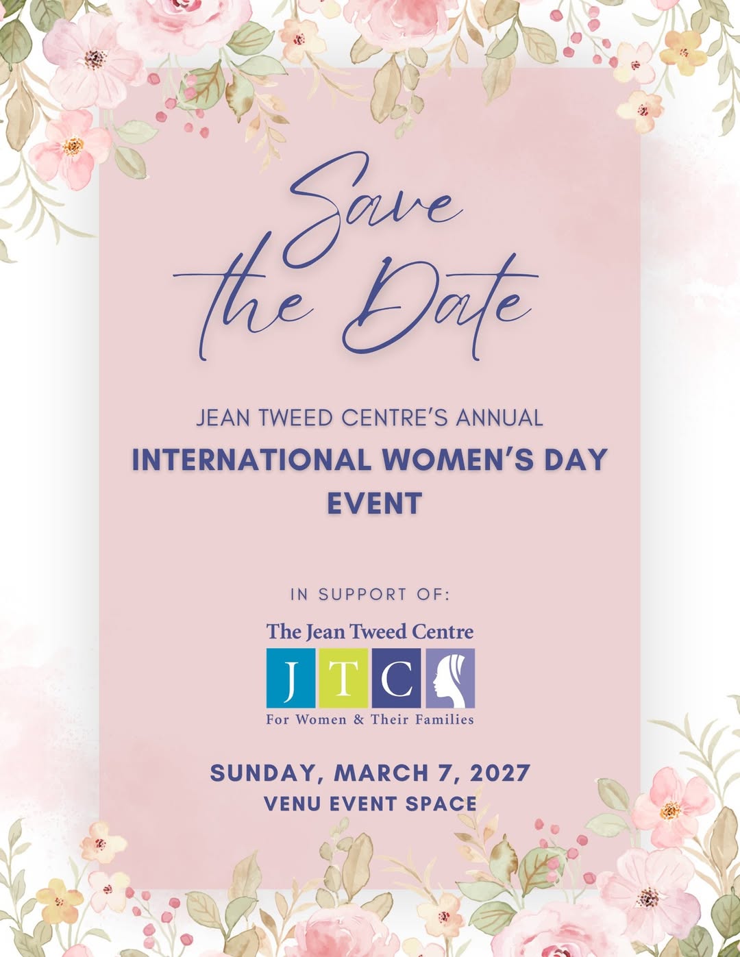 Jean Tweed Centre IWD 2027 Event