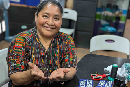 Maria at Friendship Bridge