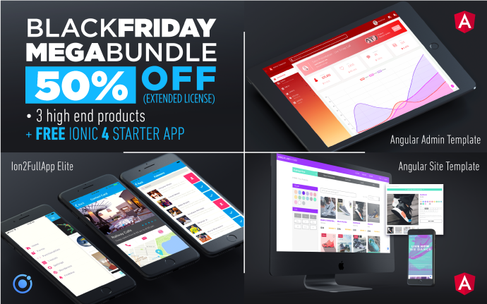 black friday mega bundle 3 high end templates free ionic 4