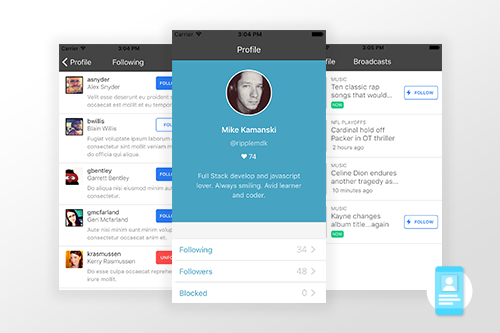 ionic profiles templates to build ionic apps