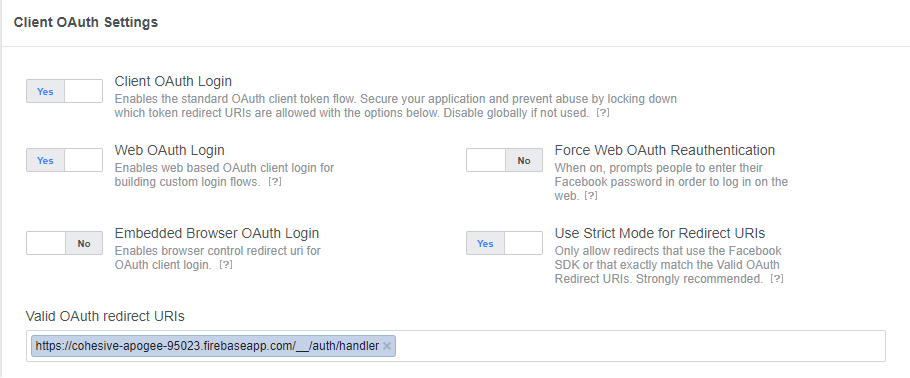 facebook firebase authentication with ionic