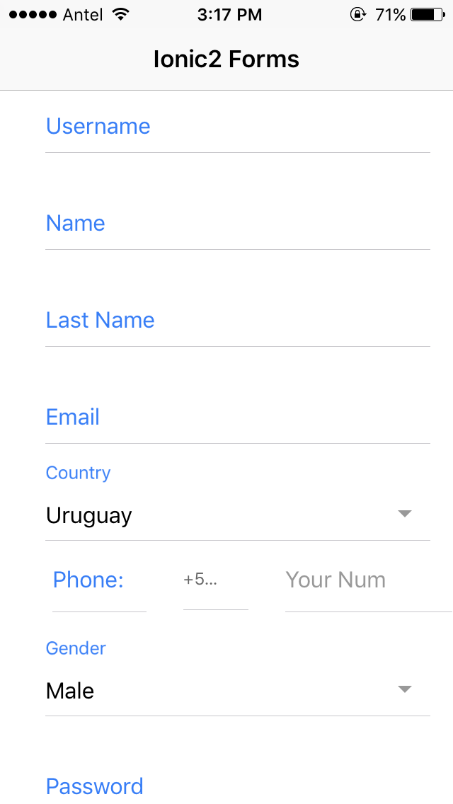 Forms and Validation in ionic Forms and Validation in ionic