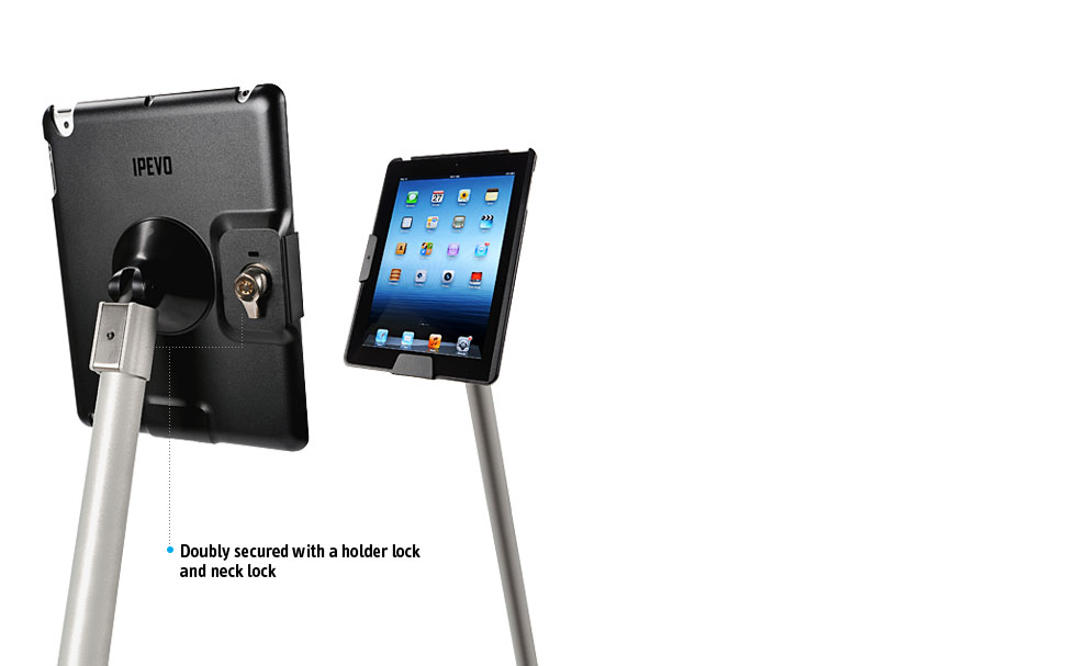 Perch Side Security Stand for iPad 4, iPad 3 and iPad 2 M Type