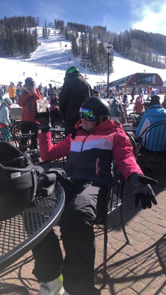 Nicole on the slopes