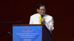 Chairman Lee Man Hee address the delegations at the convention