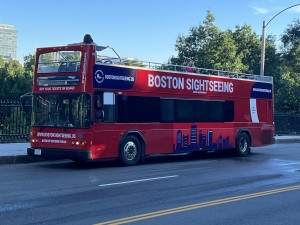 Sightseeing Tour bus in Boston