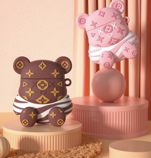 violent bear AirPods/AirPods Pro case protective cover AirPods silicone shock proof cover