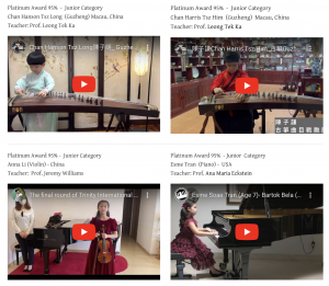 Trinity International Music Competition Platinum Medalists 3