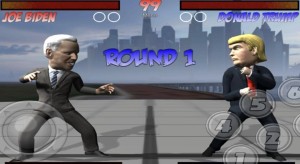 The game rises above political stances allowing voters to release steam and battle it out in App