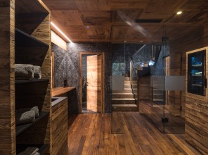 Luxury chalet vilaiet lower floor champagne bar