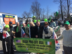 Members and supporters of Irish Pro-Life USA at this year