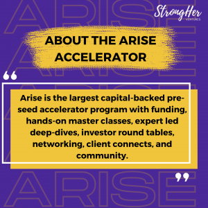 Largest Capital Backed ARISE Accelerator by StrongHer Ventures Opens Summer 2023 Applications