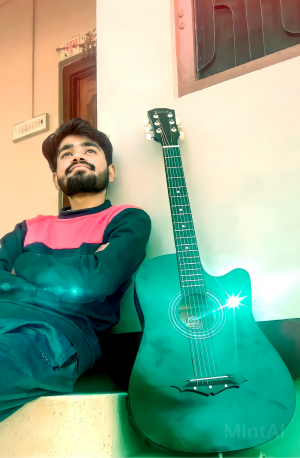 Kuldeep Kayath with guitar