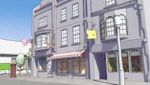 village street still