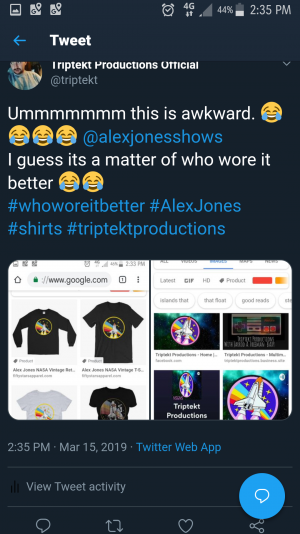 Alex Jones and Triptekt Productions have the same logo 