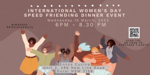 International Women's Day Speed Friending Dinner Event