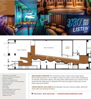 mezzanine music box san diego overview