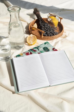 Hermoza Hardcover Designer Journal-Cyan Blue-inner sheets