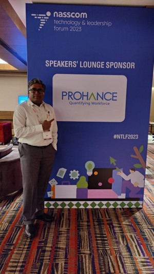 Kishore Reddy, Co-Founder, ProHance at the NASSCOM Technology and Leadership Forum 2023