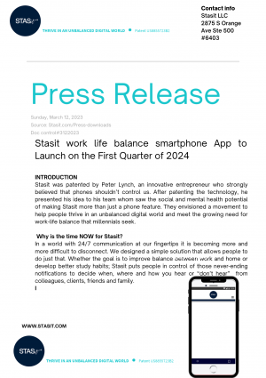 STASIT PRESS RELEASE