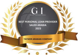 Tayseer Finance awarded the Best Personal Loan Provider Saudi Arabia 2023 by Gazet International