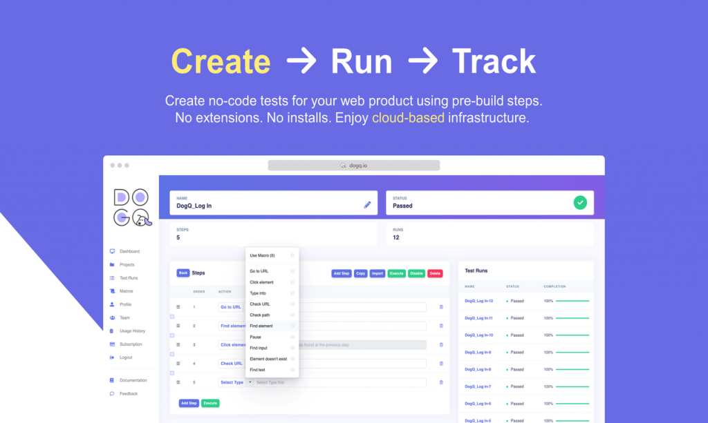 Introducing DogQ a NoCode Testing Tool That Makes Testing Available
