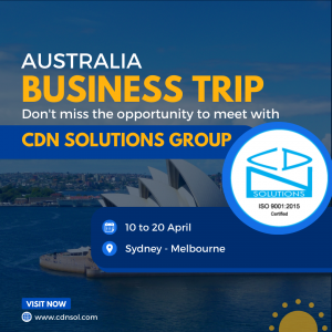 CDN Solutions Group Announces Business Trip To Australia