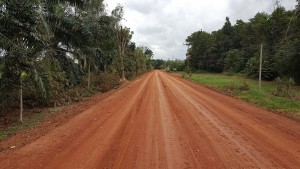 A road treated with Titan by RST Solutions in excellent condition after rain