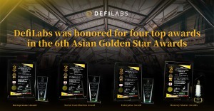 DefiLabs awarded Asia's Golden Star Honesty Master 2023 for leadership in corporate integrity development