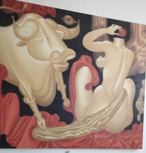 Kidnapping of Europa painting by Snitkovsky