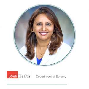 Bindi Naik-Mathuria, MD, MPH, a Pediatric Surgeon with UTMB Health