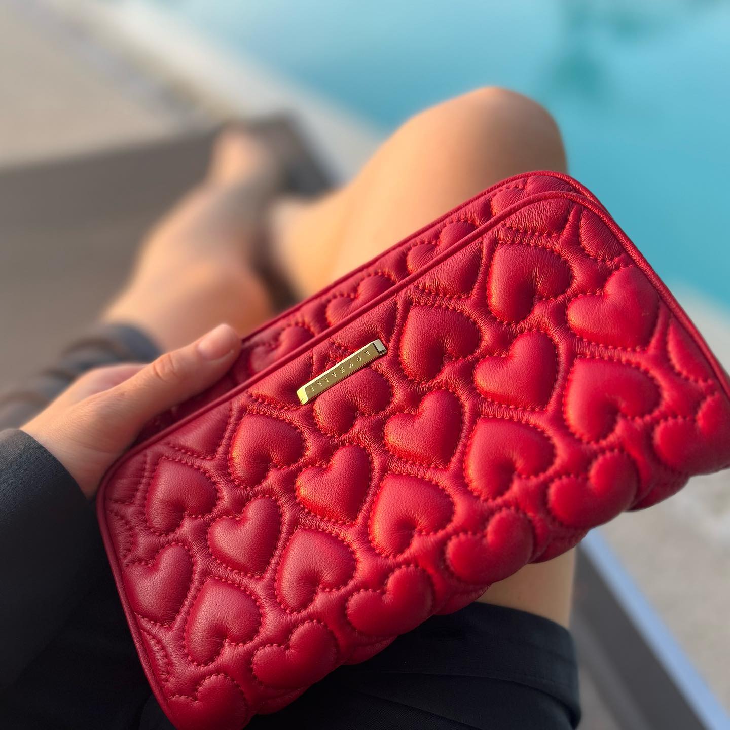 Lovelili Stella Rosso clutch