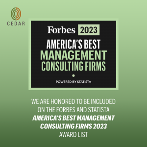 Forbes recognizes Cedar as one of America’s Best Management Consulting Firms in 2023