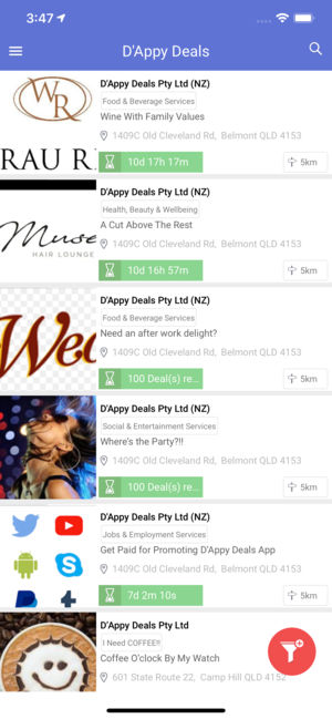 D’APPY DEALS Connecting local customers with local merchants and retailers! 