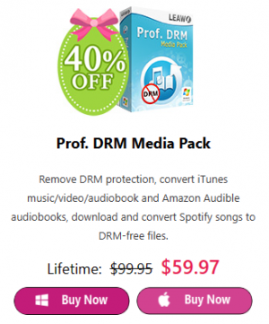 40 off prof drm media pack