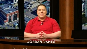 Jordan James on set of Good Deeds Buffalo