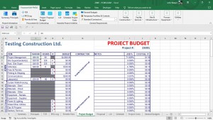 Project Cost Workbook - Budget