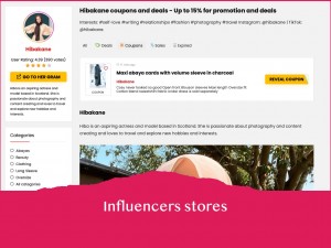 Influencer stores